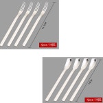 티스푼 티포크 4p 세트 디저트 과일 포크 커피 스텐 카페 스푼 : 담담리빙