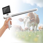 프레시테크 수의학 인공수정 키트 회전식 LED 스크린이 있는 시각 수정 총 농장 동물을 위한 일정 온도(소) Cow : Darius001