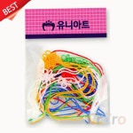 유니아트 전통 매듭 소형 소 혼합 색상 공예 소품 노리개 부자재 만들기 재료 1개 : 나랑다랑해