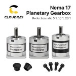 레듀샤 Cloudray Nema17 유성 기어박스 모터 감속기 비율 51 101 201 스테퍼 모터용 5mm : 잡화점 미요
