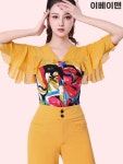라틴댄스바지 줌바 라인댄스복 댄스팬츠 A. 진저 옐로우 색상 신축성 있는 원단, A. S : 요기다상사