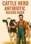 소떼 항생제 일지: 소의 약물 금단 및 농장 규정 준수 A4 - 100페이지 기본 : 바리바리트레이드