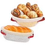 Generic 바네통 빵 증명 바구니 타원형 세트 10인치 사워도우 베이킹 용품 2개 라 : 써티원직구