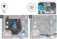 Deal4GO CPU Cooling Fan X63JW 0X63JW EG50061S1-1C040-S9A Replacement for Dell Alienware X17 R1 17 R2 : 스노우볼앤코