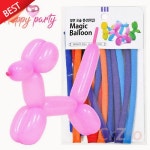 해피파티 요술풍선 색상혼합 길쭉한 아트풍선 생일 파티 장식 이벤트 소품 8입 : 나랑다랑해