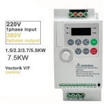 주파수 변환기 220~380vfd 단상 입력 3상 출력 1.5/2.2/3.7/5.5/7.5/11/15/18.5/22 KW(220~380V 220 to 380V 1.5KW : 비앙 마켓