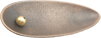 밀리스텐 잎 모양의 작은 합금 향로 스틱 홀더 요가 및 가정 장식용 금속 아로마테라피 센서 레드 일본 스타일 향수 : 하은이네차