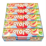 복숭아 과즙 마이쥬 마이쮸 마이쭈 카라멜 44gx15개 어린이 유치원 행사 간식 생일 답례품 : 제이포엘 K store
