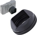 후지 X100VI XE5 카메라용 ASHATA 스퀘어 메탈 렌즈 후드 39-49mm 마그네틱 카메라 그늘막 또는 스레드 퀵 설치(블랙) : 티라노s