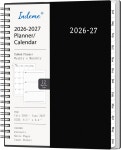 학술 2026년 7월 2027년 6월 6.3 x 8.4 주간 및 월간 12개의 탭 유연한 PP 커버 내부 포켓 노트 2026-2027 Planner : 용산방충망천재