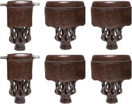 Aymzbd 프리미엄 가죽 당구대 포켓 세트 : 헬로에이프팩토리