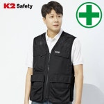 케이투 VE-2601 메쉬조끼 (블랙-통기성) 조끼 반사조끼 단체조끼 관리자 고급조끼 : 이프컴퍼니몰