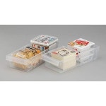이노마타 화학 주식회사 냉장고 보관함 와이드 5.0 x 11.8 높이 2.8 인치(12.7 30.2 7 cm) 클리어 : 루루포포