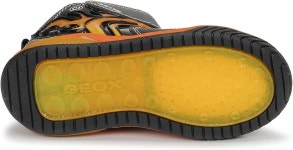 Geox J Inek C 스니커즈 보이즈 미국 사이즈: US 7.5 색상: 블랙 (블랙/오렌지 C0038) : 도다도다라store