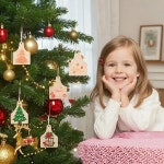 유니커 40개 미완성 나무 소 귀 태그 컷아웃과 로프 DIY 공예를 위한 농장 빈 걸이 홈 파티 크리스마스 장식 : 트렌드브릿지마켓