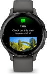 Garmin 010-02785-00 Venu 3S 헬스 피트니스 GPS 스마트워치 스틸 베젤 페블 그레이 케이스 41mm | 미국 공식 파트너 모델 데코 스크린... 