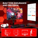 1440P 240Hz 게이밍 모니터 빠른 IPS 1ms GTG QHD 게이머 FreeSync & G-Sync HDR 128% sRGB 높이/피봇/틸트/스위벨 : 헬로젠팩토리