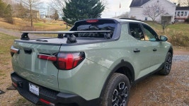현대 산타 크루즈 침대 랙 크로스 바 루프 블랙용 : Auto nity