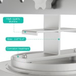 마이큐 체임벌린 스마트 차고 제어용 마운팅 브래킷(MYQ-G0401-ES) 드릴링 없음 손상 없는 설치 코드 관리자 설계 다중 각도 조정 브래킷(허브... 