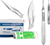 더마플레인에 적합한 200개의 메스 블레이드 #11 + #23 핸들 #3 #4 (사이명) : Darius001