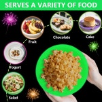 40PCS 글로우 파티 장식 4가지 색상 네온 종이 그릇 접시 형광 음식 생일 어두운 용품용 식기 7인치 서빙 40 Home Sweet : 용산방충망천재