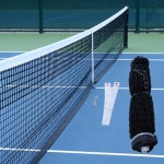 수제 프로 테니스 네트 42피트 x 35피트 40cm 메쉬 및 6mm 케이블로 공식 코트 교체 클럽 토너먼트 뒷마당용 헤비 듀티 UV 방수 휴대용 시스템...