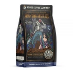 Bones Coffee Company Army of the Dark 초콜릿 맛 커--, 미디엄 로스트 저산성 아라비카 원두, 자동 드립 및 Army Of Dark Chocolate... 