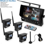 Pyle 무선 백업 후방 대시 카메라 - 방수 차량 주차 안전 모니터 시스템 7 비디오 LCD DVR 녹화 야간 시야 리모컨 PLCMTR83QIR : 라비에르s