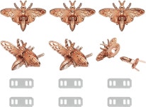 핸드백 가죽 가방 제작을 위한 Uxcell Bee 턴 잠금 해제 Rose Gold : 대디스토리