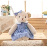 12232630 수집 동물 인형 선물 봉제 애착 귀여운 곰 테디베어 베개 포옹 힐링系 용품 바디필로우 쿠션 모에 청 연인 친구에게 주는 45cm 책상... 