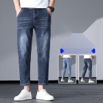 남성용 9부 청바지 루즈핏 빅사이즈 봄 가을 팬츠 : TW.OTG