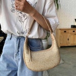 데일리 여성 숄더백 비치 숄더백 크로스 가방 라탄 여름 : 다온픽26