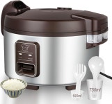 CAZACHEF 13.8 QT 대형 상업용 밥솥 65컵 익히지 않은 밥 32컵 1828인용 전기밥솥 원터치 작동 가능 13L Rice Cooker : 온새미로투