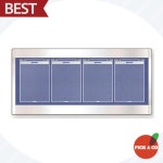 [가로 D형] 스텐 게시판 4구 가로 D형 확장형 픽앤코501 : 픽앤코501