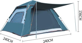 JOMRTS 성인 비치 텐트 2인치 접이식 USB 태양광 팬 라이트 야외 여행용 선쉐이드 캐노피는 2명의 윈도를 수용 : 젤블어반