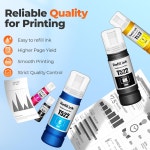 522 Ink Refill Bottles ET-2800 ET-2400 ET-4800 교체 Fit for 2800 4800 ET-2803 ET-2720 ET-2840 ET-4700 : 블루피크 인터내셔널