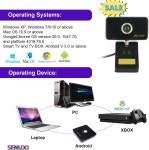 PC용 SENLOO HD 웹캠 컴퓨터 카메라 마이크 720P USB 데스크톱 컴퓨터용... 회의용 줌/스카이프/페이스타임/유튜브 노트북/PC : 블리유니크
