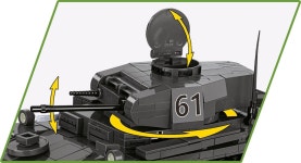 COBI 역사 컬렉션 제2차 세계대전 판저캠프바겐 II Ausf. F 탱크 빌딩 세트 813개 : 라엘로s