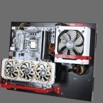 형 개폐 컴퓨터 pc 케이스 형 메인보드 벽걸이형 빅 캐비넷 캐비넷 컴퓨터 A. Z70 Z270 X79 X99 H6H8 X58 B50M 마더보드 20V3 라디에이터... 