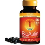 뉴트렉스 하와이 비건 바이오아스틴 하와이안 아스타잔틴 - 12mg, 75개 소프트젤 눈, 피부, 관절 및 에너지 체계 건강을 지원하는 농장 직접... 