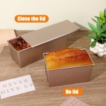 뚜껑이 있는 지슈엘 2팩 업그레이드 빵 팬 2.2LB/1LB 용량 로프 논스틱 간편한 출시 샌드위치 팬으로 홈메이드 토스트 굽기 : 시원샵C