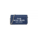 Marc Jacobs 여성용 데님 체인 미니 백, 블랙 워시, 원사이즈 : 바이로그01