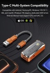 피센드라 USB C DAC 헤드폰 앰프 듀얼 CS43198 휴대용 앰프(4.4mm 밸런스드 및 3.5mm 출력) 하이레즈 32비트/768kHz DSD256 게인... 