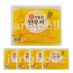 하진식품 참맛좋은 슬라이스 반달단무지  슬라이스단무지 2.5kg 1박스 4개입  대용량 업소 식당 분식 : 사업자몰