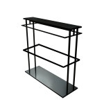 원단 행거 홀더 트롤리 이동식 공장 바퀴 공방 수납 1단 골드 100x50x150cm : 리도스
