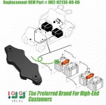 야마하 드라이브 G29/Drive2용 10L 0L 골프 카트 배터리 홀드다운 플레이트(2007년부터 현재까지) OEM# JW2-H2136-00을 대체합니다... 