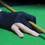 당구 경기용 세 손가락 착용 장갑 포켓볼 큐 스틱 미끄럼 방지 손목 보호 당구장 : 백마통상