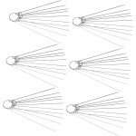 HOLIDYOYO 카뷰레터 유지보수를 위한 6pcs 스테인리스 스틸 청소 바늘 용접 토치 팁 노즐 클리너 : 더블에이치아울렛