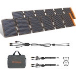 FlexSolar PD3.0 USB-C QC3.0 USB-A 및 DC가 장착된 2PCS 60W 휴대용 태양광 패널 충전기 소형 발전소 발전기 휴대폰 파워 뱅크를 위한... 