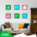 Eersida 60매 태양 용지 키트 시안형 고감도 자연 태양광 활성화 UV 아트 잉 도구 예술 공예 DIY 프로젝트(58 X 83 인치 멀티 컬러) 5.8... 
